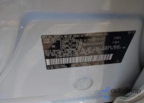 2015 Toyota Rav4 Xle из США, поврежденный, VIN 2T3WFREVOFW234547